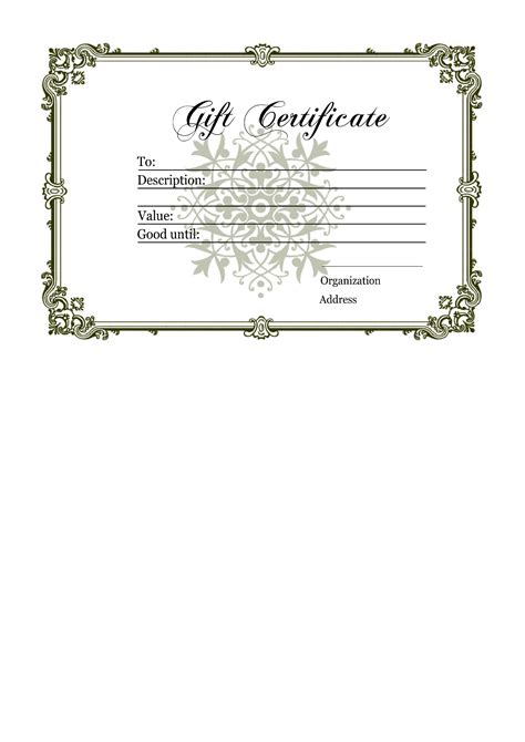 Download Free Homemade Gift Certificate PDF Template | Customize & Print