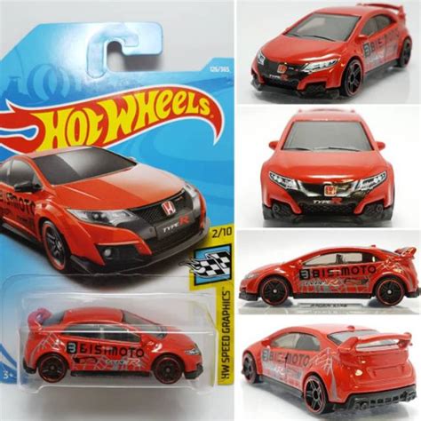 Hot Wheels Honda Civic Type R Hw Speed Graphics Shopee Brasil