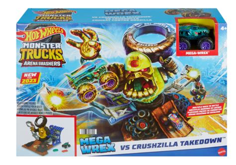 Hot Wheels Monster Trucks Crushzilla Murskausare Xs Lelut
