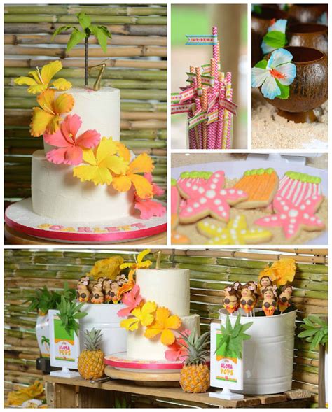 Kara S Party Ideas Hawaiian Luau Themed Birthday Party Kara S Party Ideas