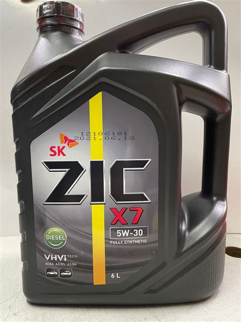 SK Zic Full synthetic diesel engine motor oil 5w30 6L (6 liters ...