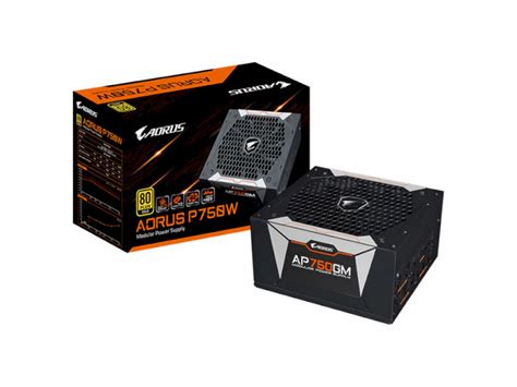 Блок питания 750W Gigabyte AORUS 80+ GOLD Modular (GP-AP750GM) купить ...