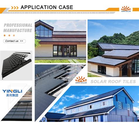 High Quality New Bipv Solar Panel Flat Roofing Tejas Solar Solar Roof Tiles For Building House