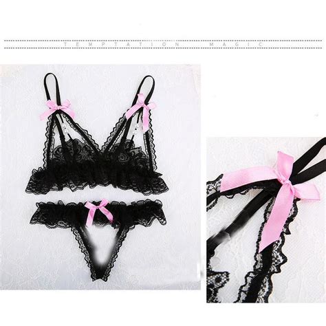 Jual OPEN BIG BREAST TRANSPARENT SEXY LINGERIE SETS G STRING BIKINI A MERAH Shopee