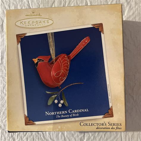 Hallmark Beauty Of Birds Northern Cardinal Ornament Antique