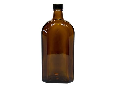 Flasche Glas L Braun Mit Deckel Sehestedter Naturfarben