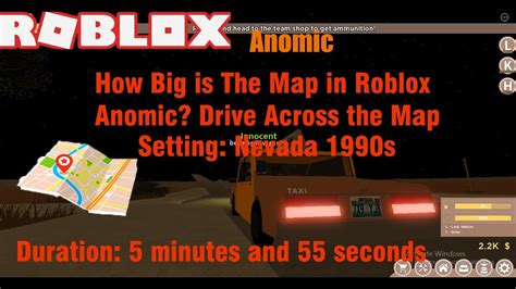 How Big Is The Map In Roblox Anomic Drive Across The Map Youtube