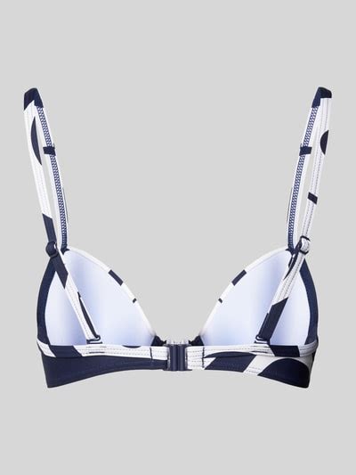 Esprit Bikini Oberteil Mit Allover Print Modell Wave Beach Marine Online Kaufen