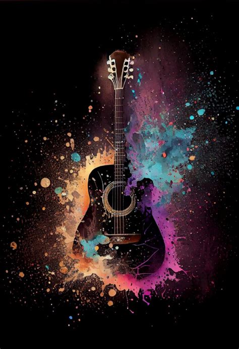 Cool Guitar Graphics Midjourney Prompt Masterbundles