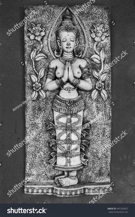 Carving Thailand Naked Religious Woman Praying Stock Photo 441202837 Shutterstock