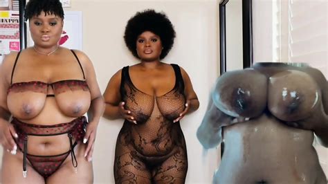 Busty Ebony With Floppy Tits