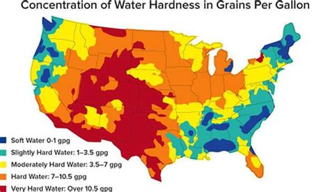 Water Hardness Usa Map Allyce Maitilde