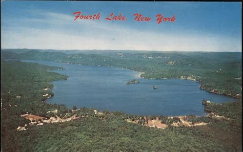 Fourth Lake With Inlet In The Foreground New York Postcard