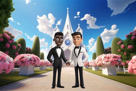 3D Gay Couple Wedding LGBTQ Free Photo Illustration Rawpixel