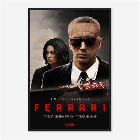 Ferrari Movie Poster, Ferrari (2023) Classic Movie Poster Print for