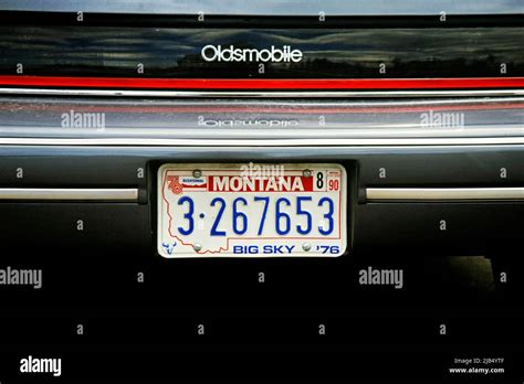 Car Licence Plate Usa License Plate Montana Usa Stock Photo Alamy