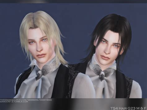 GinkoSims Male Female Hair G23 DL On TSR Backup Link Https