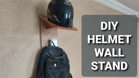 Diy Helmet Wall Stand Youtube