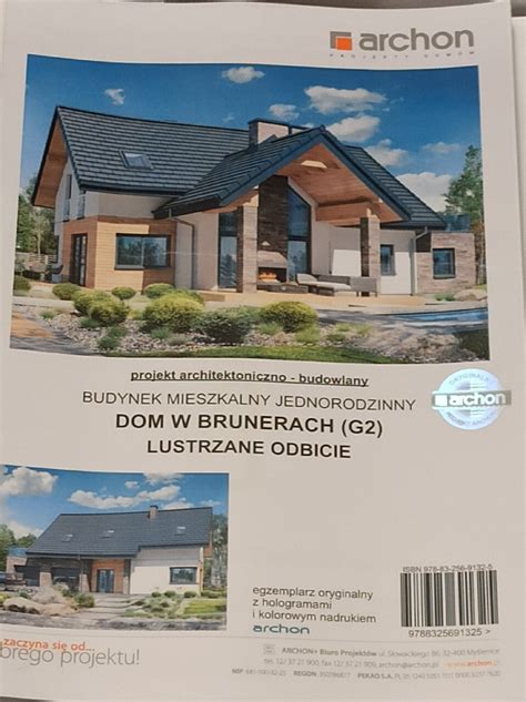 Projekt domu Dom w brunerach G Odbicie lustrzane Kraków Kup teraz