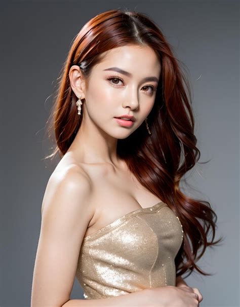 Foto de una hermosa mujer asiática sexy y saludable vistiendo un bikini con un fondo blanco