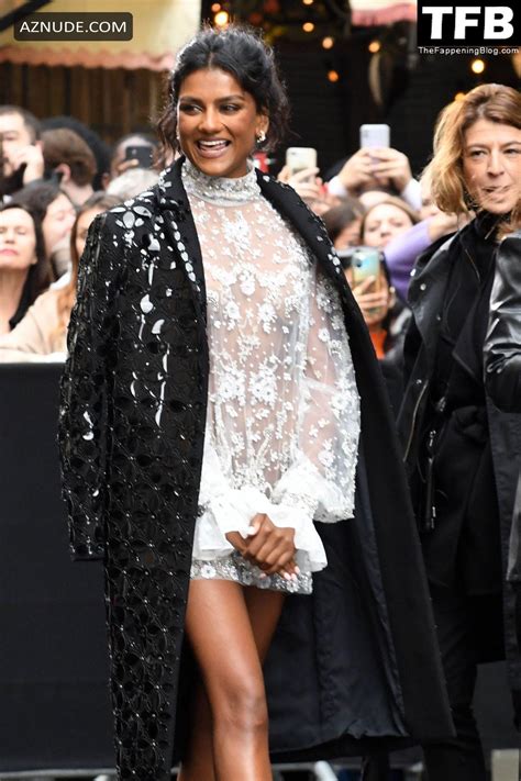 Simone Ashley Sexy Seen Flaunting Her Hot Figure Wearing A See Through Dress At The Valentino