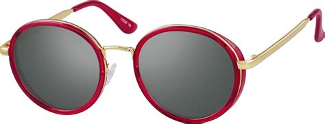 Red Premium Round Sunglasses 1132018 Zenni Optical