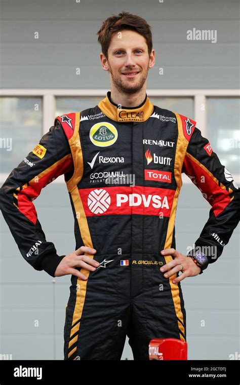 Romain Grosjean Fra Lotus F Team As The Lotus F E Is Officially