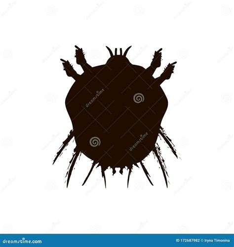 Sarcoptes Scabiei Or Itch Mite Vintage Engraving Vector Illustration