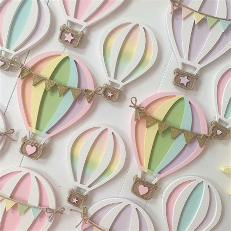 Hot Air Balloon Mini Hot Air Balloon Decoration Hot Air Etsy