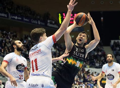 El Bilbao Basket pierde contra el Obradoiro (77-64) y encaja su cuarta