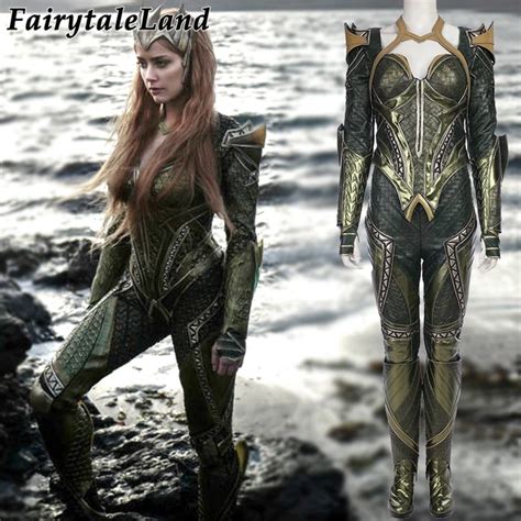 Justice League Mera Cosplay Costume Carnival Halloween Costumes For