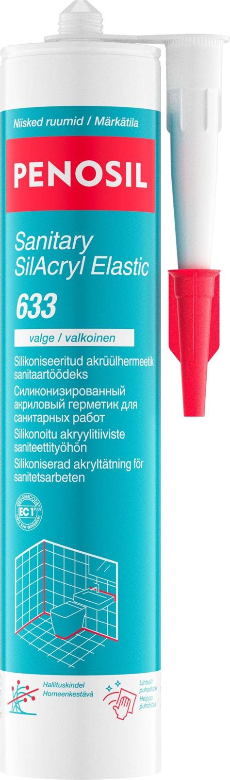 Silikoniseeritud Sanitaarakr L Penosil Ml Valge Bauhof