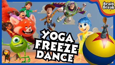 Disney Pixar Yoga Freeze Dance Brain Break Gonoodle Inspired Pe