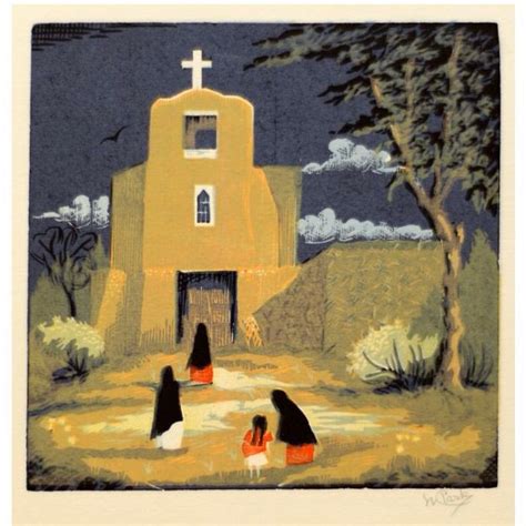 San Miguel Willard Clark 1910 1992 Color Woodblock Print Zaplin