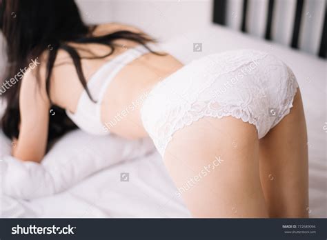 Sexy Female Buttocks White Lingerie On Stock Photo Edit Now