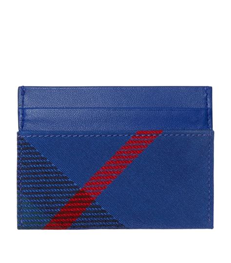 Womens Burberry Blue Check Card Holder Harrods Countrycode