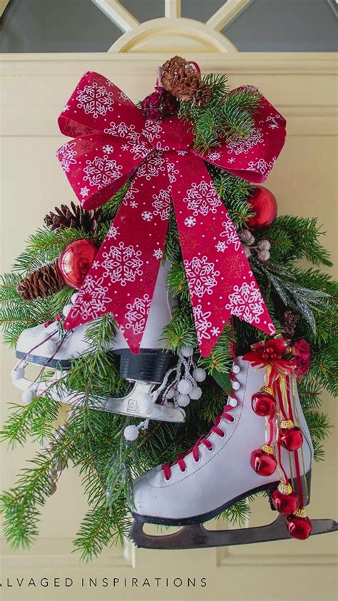 Bestseller Vintage Decorated Ice Skate Winter Ice Skate Door Hanger
