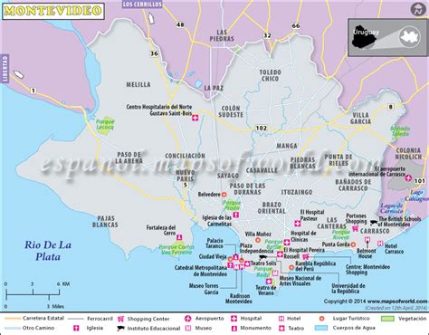 Mapas De Montevideo Uruguai MapasBlog