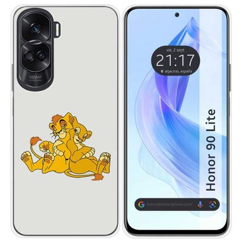 Funda Silicona Para Huawei Honor 90 Lite 5g Diseño Leones Dibujos con