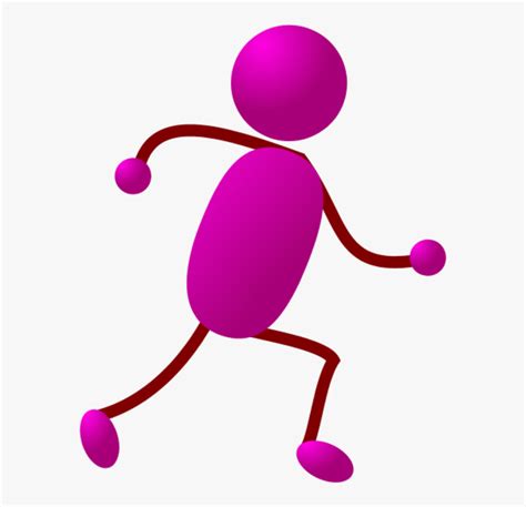 Stick Figure Running Download Clip Art - Stick Man Running, HD Png