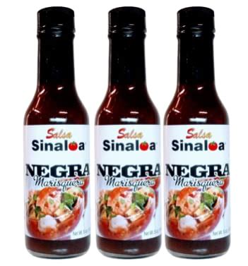 Amazon Salsa Sinaloa Negra Marisquera Hot Sauce Set Of Bottles Count Grocery