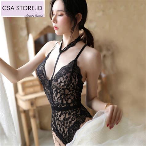 Jual Lingerie Bikini Seksi Hot Bodysuit Sexy Transparan Baju Tidur Wanita Slg Shopee Indonesia