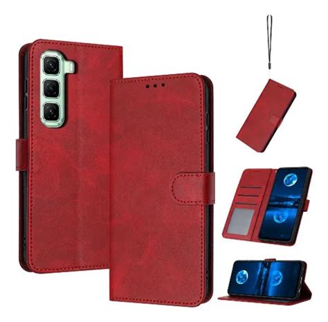 Funda Abatible Para Infinix Hot 50 Pro Plus Pu Cuero Con Meses sin interés