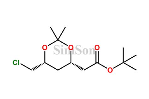 Tert Butyl 2 4S 6R 6 Chloromethyl 2 2 Dimethyl 1 3 Dioxan 4 Yl