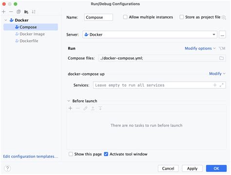 Docker Compose Run Configuration Aqua Documentation