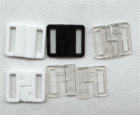 10 15 20 25 30MM Plastic Bra Strap Clip Snap Clasp Hook Sewing Lingerie Buckles Buttons Craft