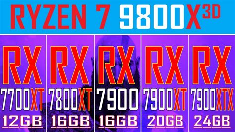 RX 7700XT Vs RX 7800XT Vs RX 7900 GRE Vs RX 7900XT Vs RX 7900XTX