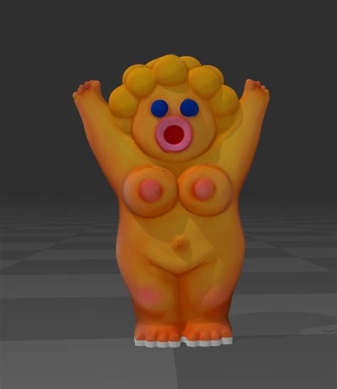 Nude Blow Up Doll Figure STL File For 3D PrintingCults