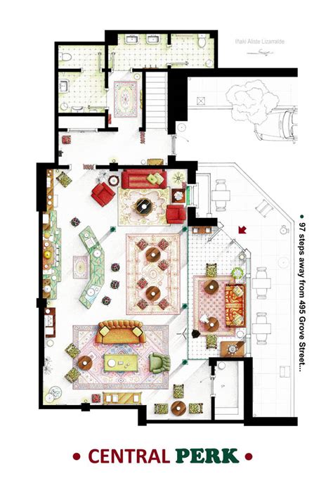 Floorplan Of The Central Perk From Friends By Nikneuk On Deviantart