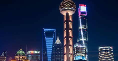 Illuminated Downtown of Shanghai, China · Free Stock Photo